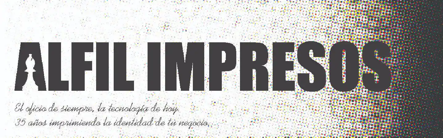 Alfil Impresos - El oficio de siempre, la tecnología de hoy. 35 años imprimiendo la identidad de tu negocio.